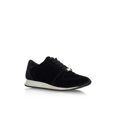 Black 'Languid' Flat Lace Up Sneaker